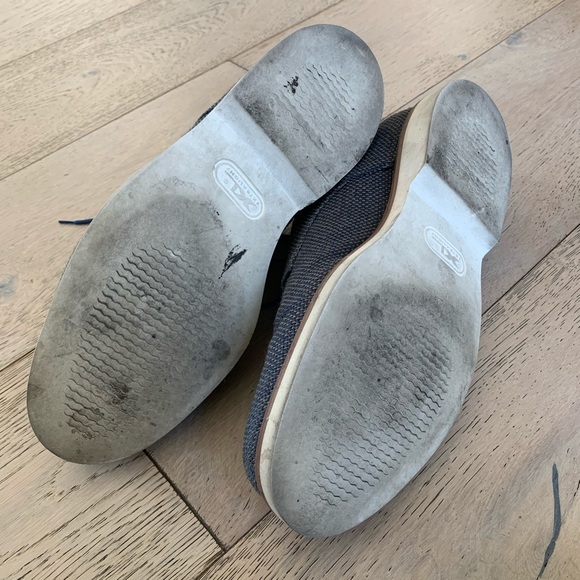 Grenson Blue Canvas Oxfords - Picture 4 of 8